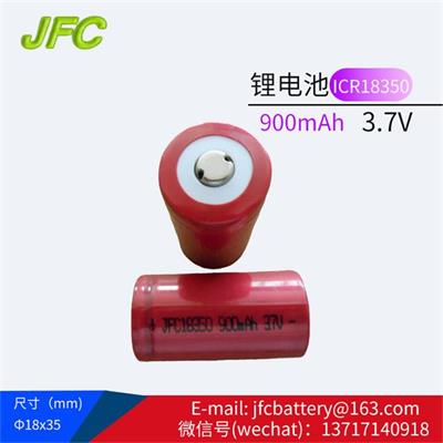 18350正极凸点 3.7V 900mAh 大功率吸奶器电池，3C倍率放电18*35mm